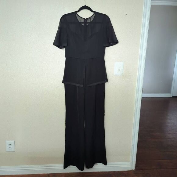 NWT Anthropologie Harlyn Amaris Flutter-Sleeved Jumpsuit. M - Picture 6 of 12